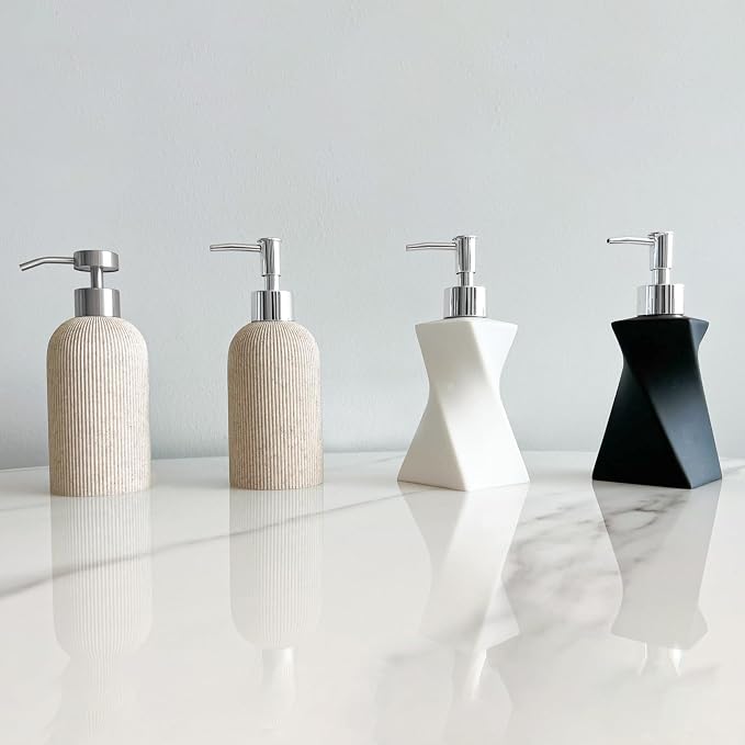 Sand Beige Hand Soap Dispenser - Image 9