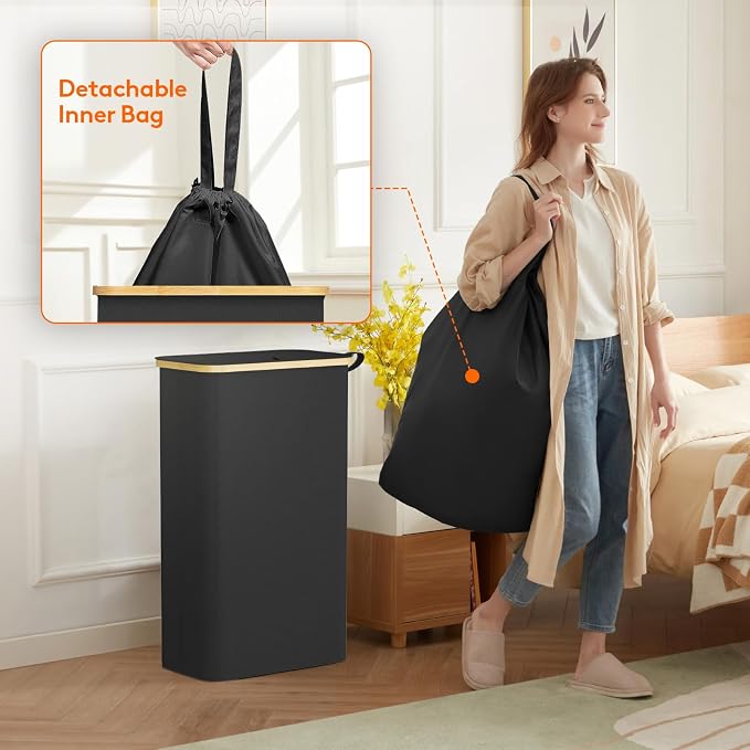 Lifewit 75L Slim Laundry Hamper - Image 4