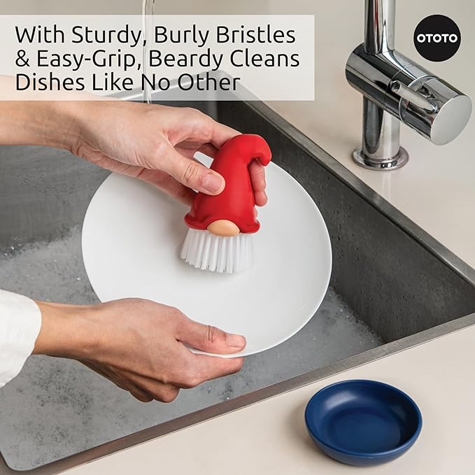 OTOTO Gnome Dish Brush with Handle - Image 4