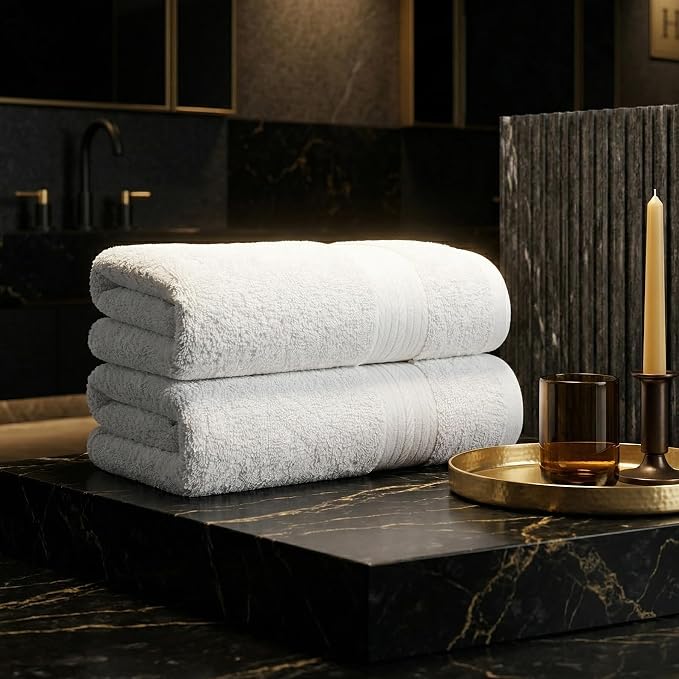 100% Cotton Hand Towels 18x28 Inches, 600 GSM, Soft & Absorbent - Image 2