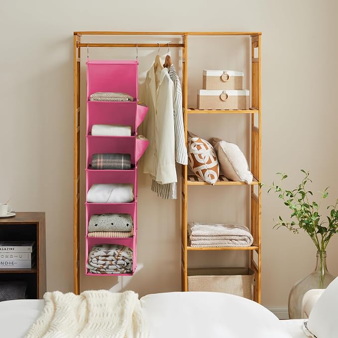 YOUDENOVA Hanging Closet Organizer and Storage, Clothes Organizer - Image 4