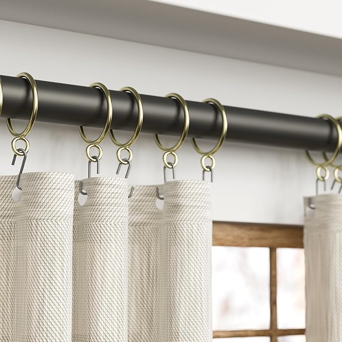 24 Pack Gold Metal Curtain Rings - Image 5