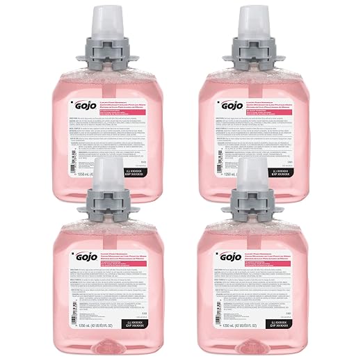 Gojo FMX-12 Foam Soap Refill, Cranberry Scent, 4ct x 1250 mL by GOJO