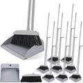 Tioncy 8 Set 16 Pcs Broom and Dustpan Set 53 Inch Broom by Tioncy