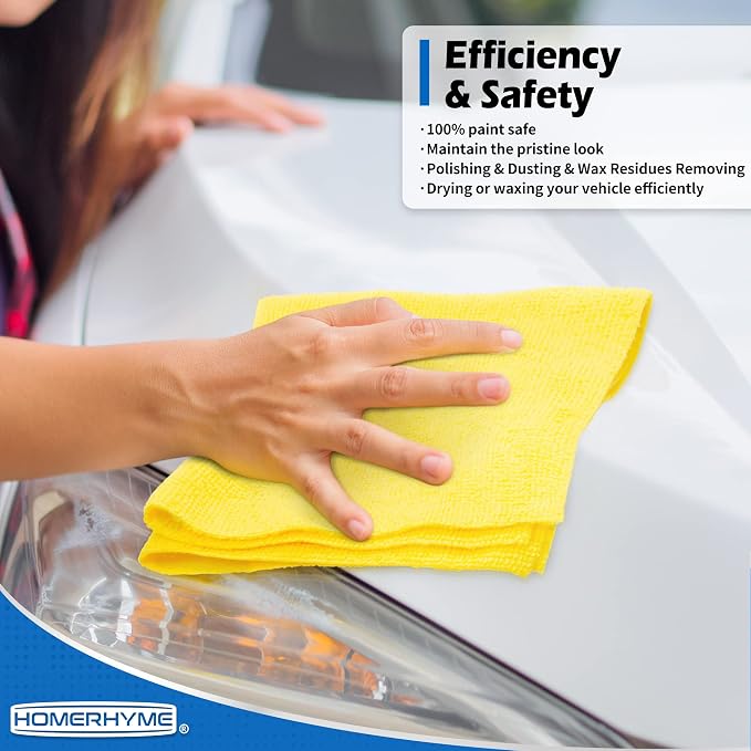 Microfiber Cleaning Cloth, 100 Pack Cleaning Rags Microfiber Towel Bulk - Image 3