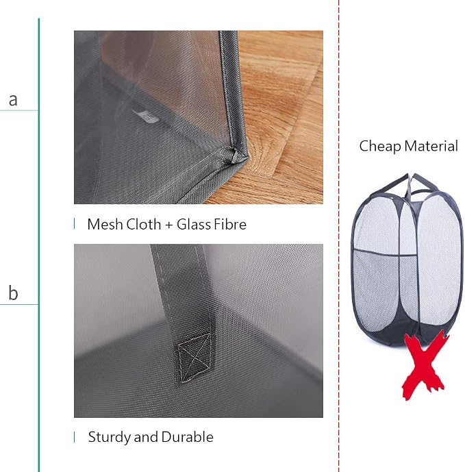 HONOMA Mesh Popup Laundry bags Hamper - Image 4