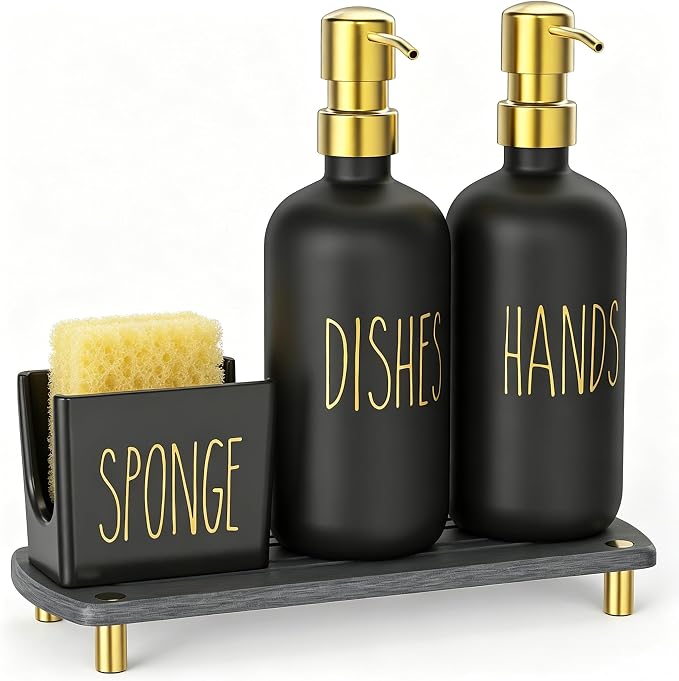Cisily Kitchen Soap Dispenser Set Comes - Image 8