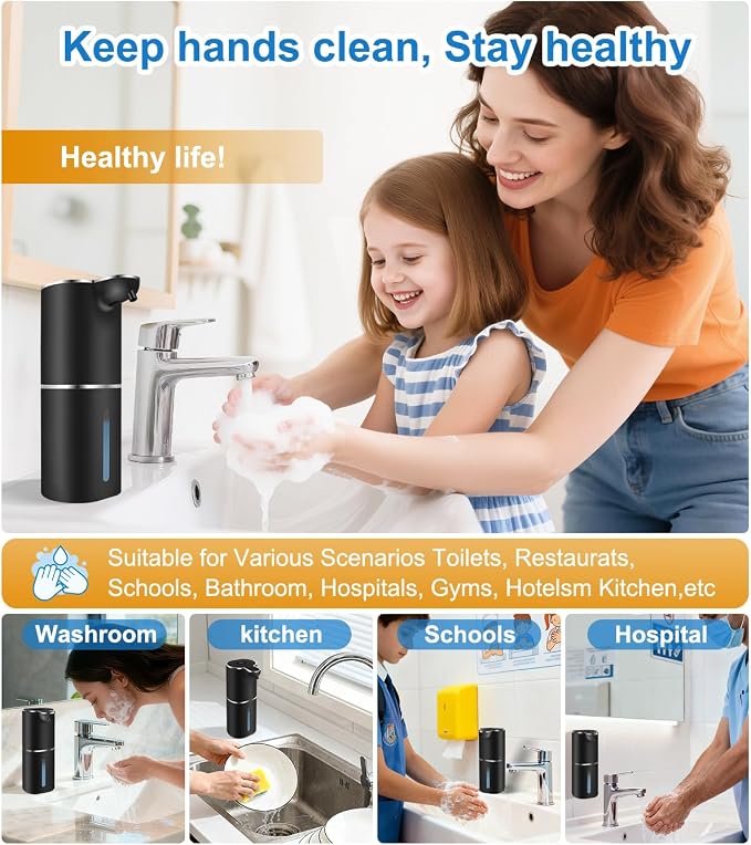 Automatic Foaming Soap Dispenser Digital Display, 6-Level Foam Adjustable | - Image 8