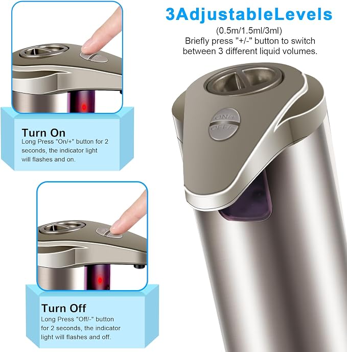 Touchless Soap Dispenser, Automatic Liquid Soap Dispenser - Image 3