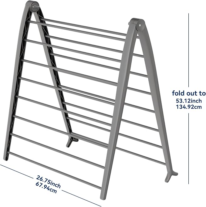 Whitmor Spacemaker Folding Drying Rack, Indoor Clothes Organizer - Image 2