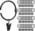 40 Pack 2 Inches Openable Curtain Rings by GinbelDirect
