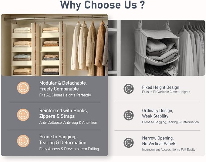 DIMJ Hanging Closet Organizer - Image 4