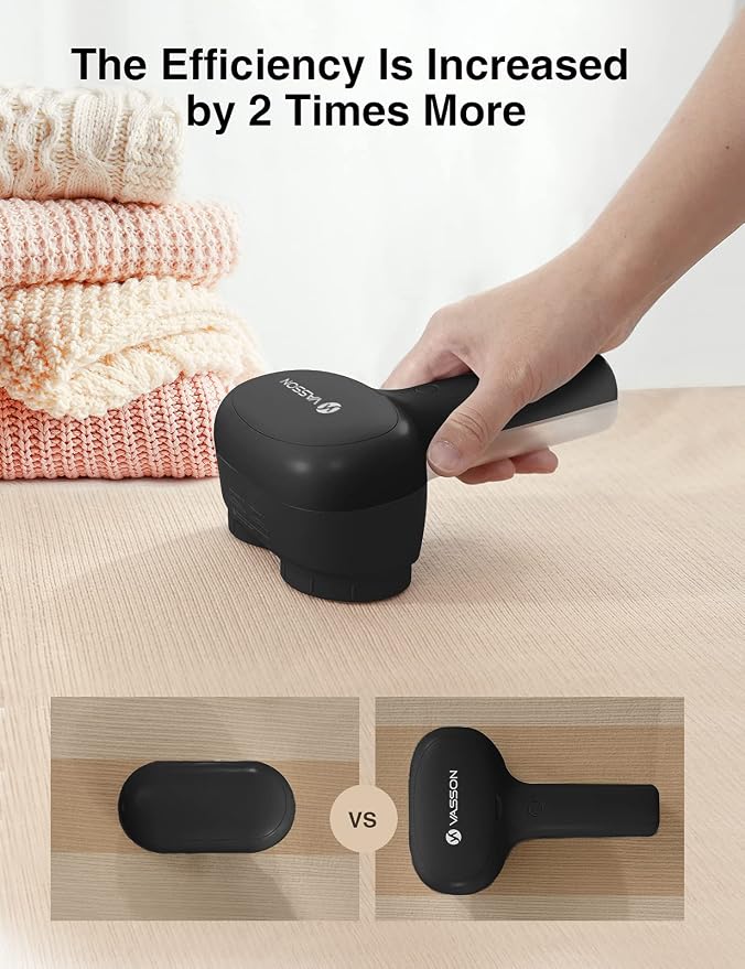 VASSON Fabric Shaver, Sweater Depiller & Pilling Remover | Dual-Head Design - Image 2