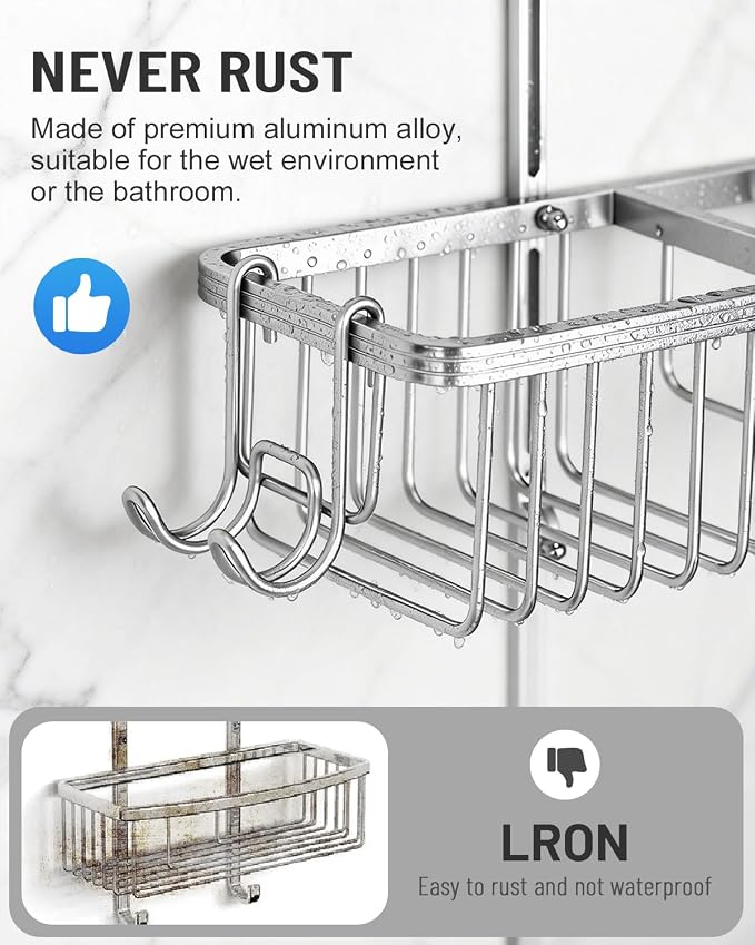 Adjustable Shower Caddy Hanging - Image 5