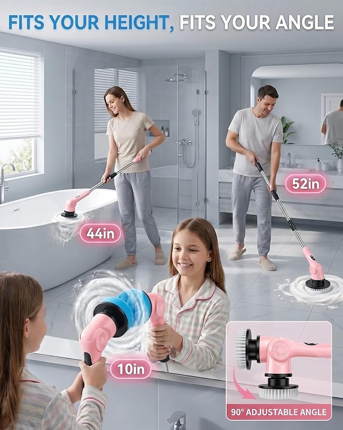 Electric Spin Scrubber, 3-Speed Shower Scrubber - Image 4