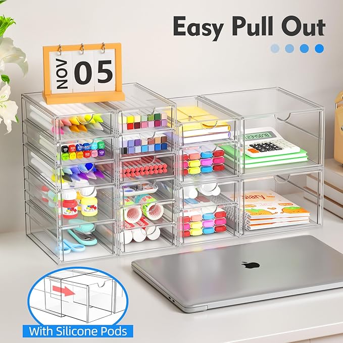 ARSTPEOE Acrylic 13-Drawer Storage & Makeup Organizer - Image 5