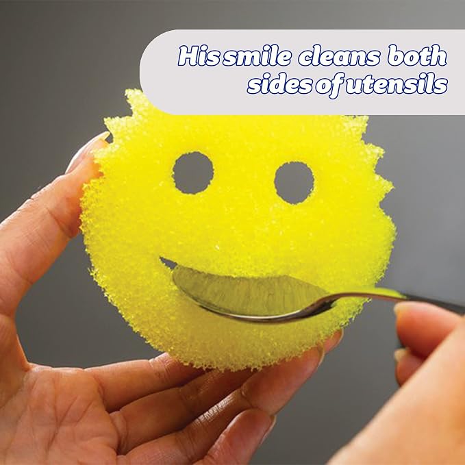Scrub Daddy Original Dish Sponge Twin Pack, Smiley Face Sponges - Image 6