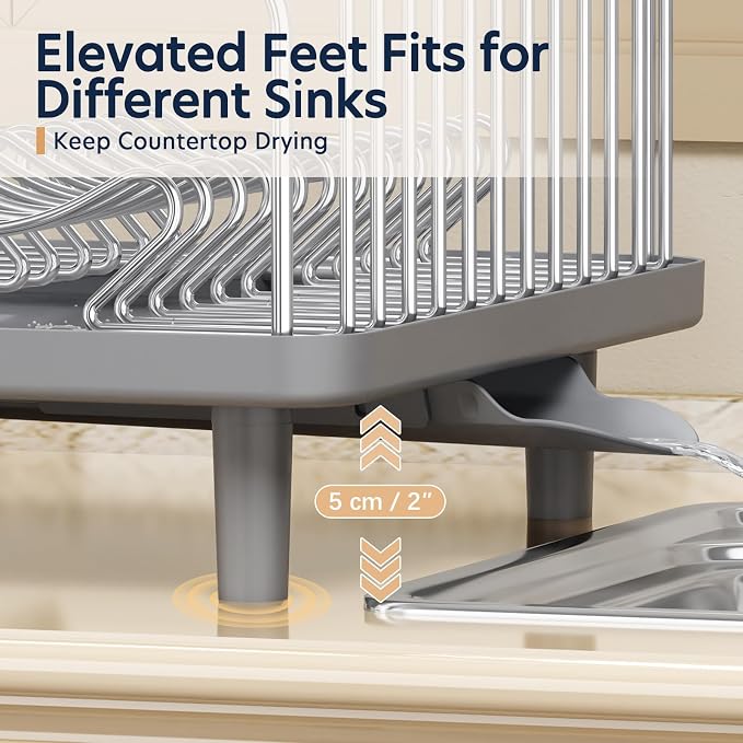 KINGRACK Stainless Steel Dish Drying Rack - Image 8