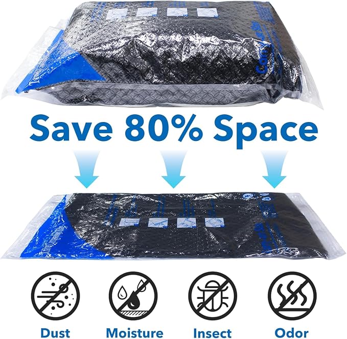 MEIQIHOME Vacuum Storage Bags, Space Saver Sealer Bags, Vacuum seal bags - Image 4