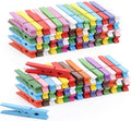 100pcs Colored Clothespins Wooden Heavy Duty Clothes Pins by Tecbeauty