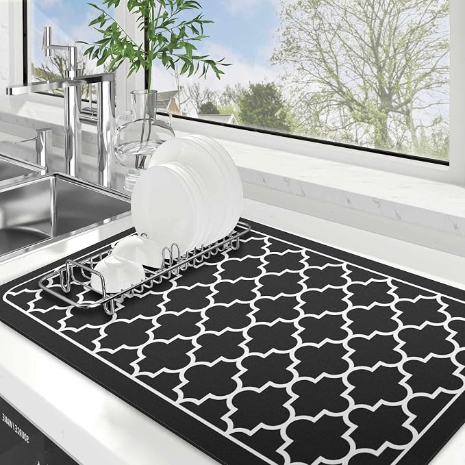 Dish Drying Mat Absorbent Dish Drying Mats by WiseLife