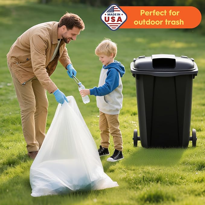 Delxo 30-33 Gallon Trash Bags, Plastic Bolsas para basura - Image 6