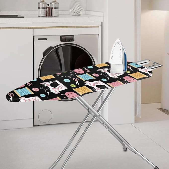 Sewing Machine Patterns Ironing Board Cover Premium Polyester, Fits Full Size - Image 2