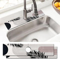 Sink Faucet Absorbing Mat, 2 Pack Drying Mat Around Faucet Sink Splash Guard by BathtubMat