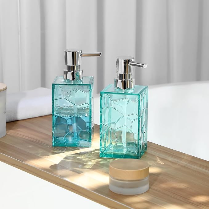 Hand Soap Dispenser, Teal | BPA-Free, Plastic Empty Liquid Container - Image 4