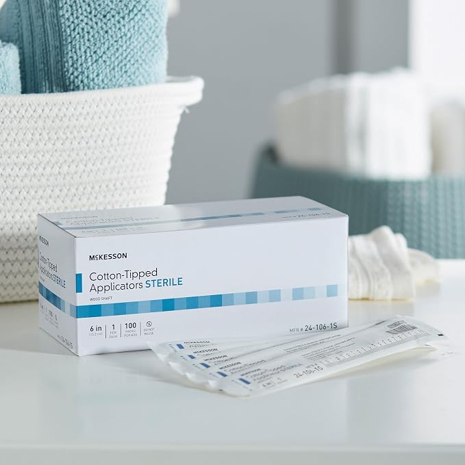 McKesson Cotton Tipped Applicator, Individually, 6 in, 1000 ct, 100 per Box | - Image 5