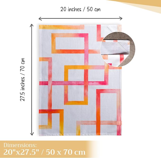 Maison d' Hermine Kitchen Towels Set of 3 Reusable 100% Cotton 27.50" x 20" - Image 4