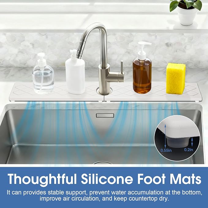 Kitchen Sink Mat, Stone Faucet Mat - Image 7