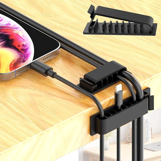 N NOROCME 192 PCS Cable Management Kit 4 Wire Organizer Sleeve | 11 Cable Holder - Image 3