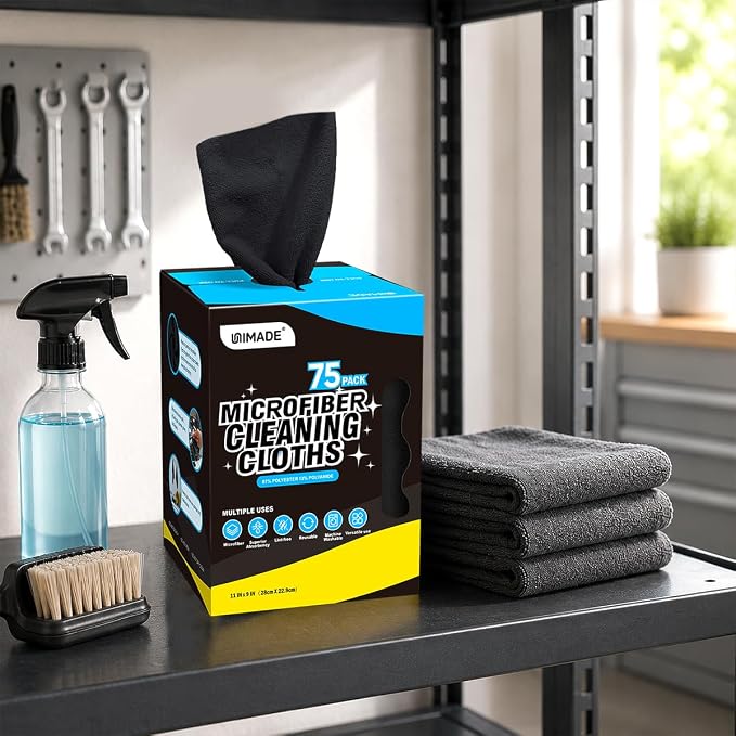 UNIMADE Microfiber Cleaning Cloth, 75 Sheets Microfiber Towels - Image 7