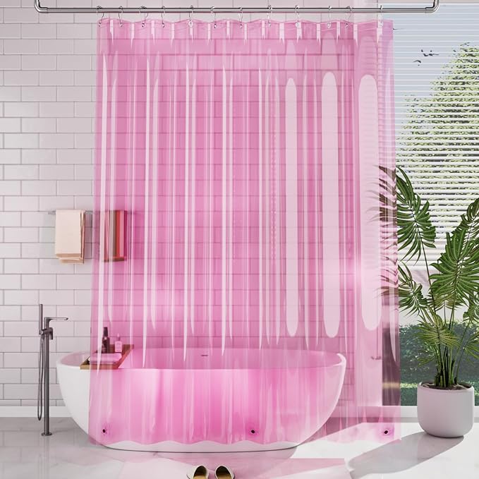 AmazerBath Extra Long Shower Curtain Liner, 72x84 Plastic Shower Curtain Liners - Image 9
