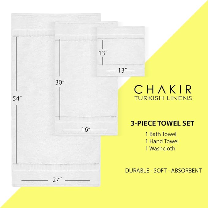 Chakir Turkish Linens 100% Cotton Personalized 3-Piece Set, Oeko-Tex Certified: - Image 6