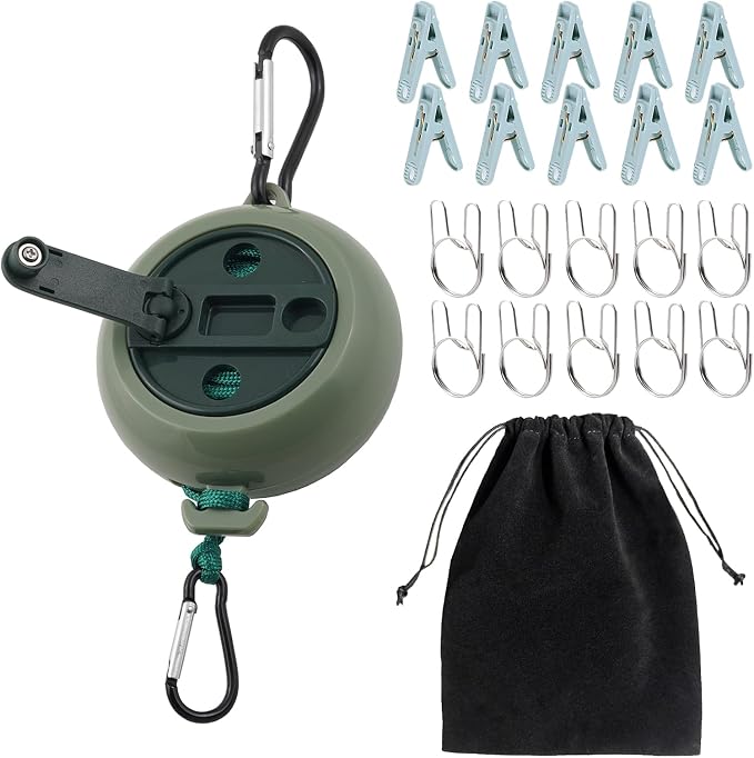 32Ft Portable Travel Clothesline is Also an Outdoor Camping Clothesline by Unknown