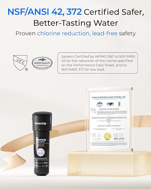 Waterdrop 10UA Under Sink Water Filter System, NSF/ANSI 42 Certified 1 Year | - Image 4