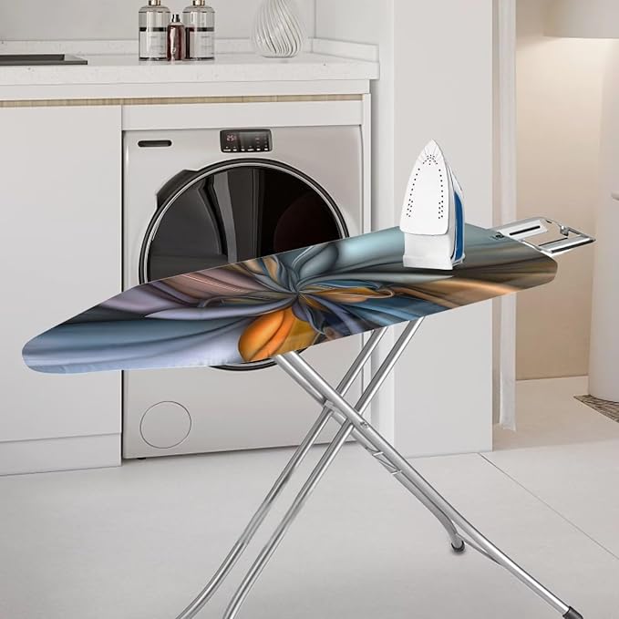 Brown Flower Ironing Board Cover Iron Pad Covers Padding - Image 2