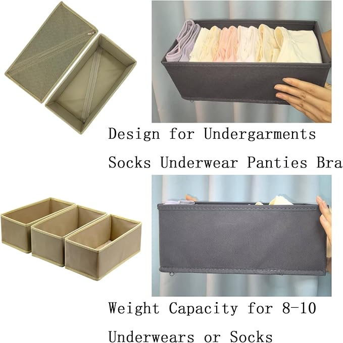 Bructhun Sock Drawer Organizer 9 Pack - Image 6