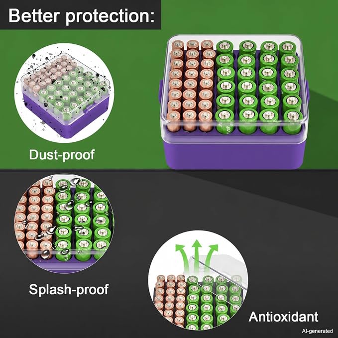 ALCYON Plastic Battery Organizer Storage Case - Image 5