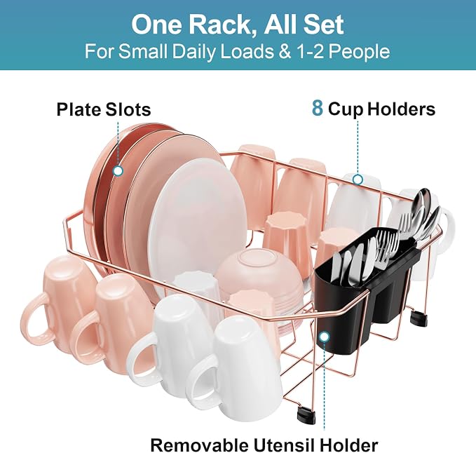 GSlife Small in Sink Dish Drying Rack - Image 5