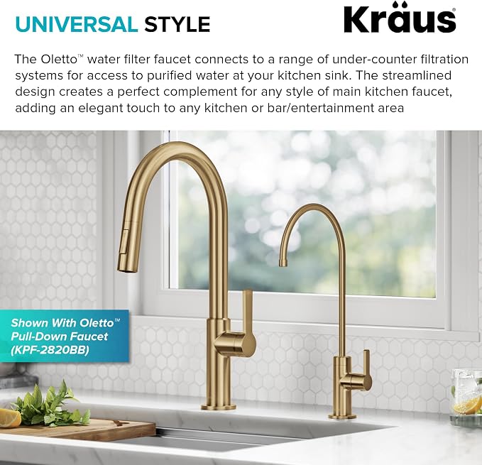 KRAUS Oletto Single Handle Drinking Water Filter Faucet - Image 2