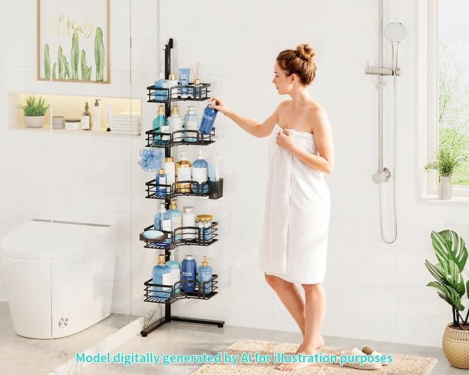 HapiRm Corner Shower Caddy Stand - Image 8