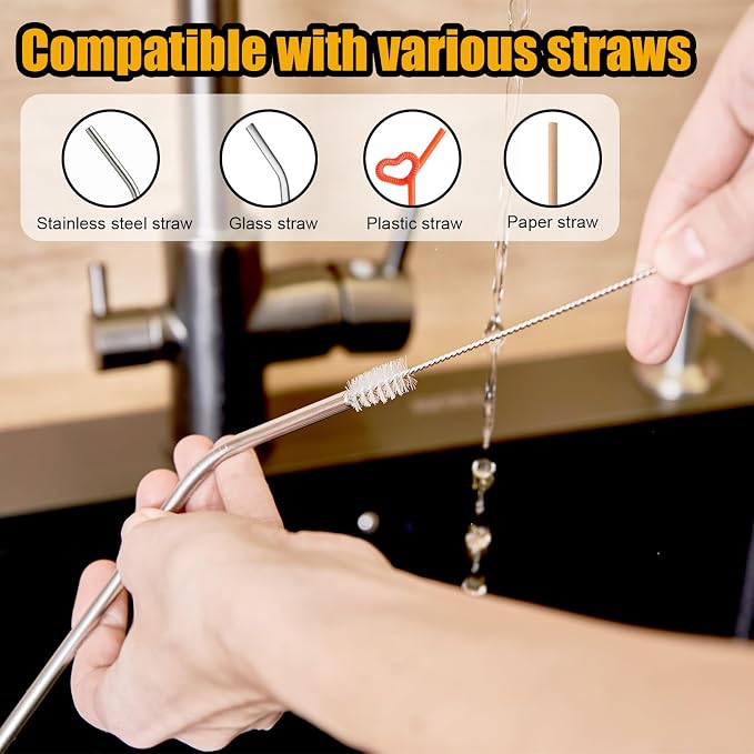 12pcs Crevice Cleaning Brush, Straw Brush - Image 4