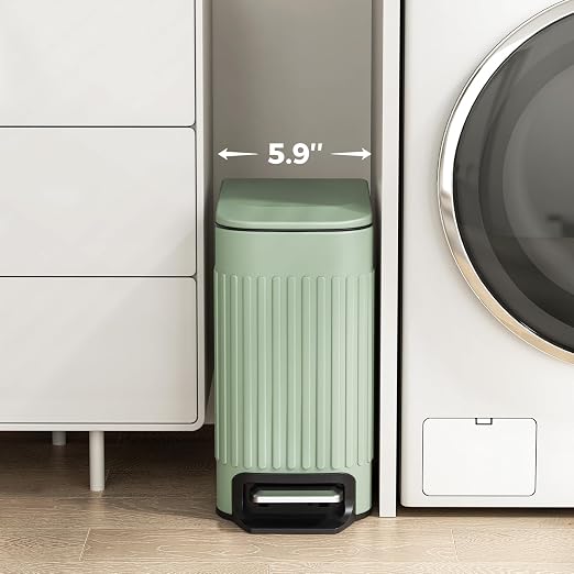 TrashAid Slim Bathroom Trash Can - Image 2
