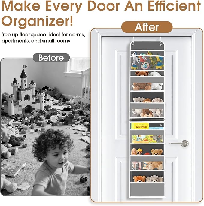 Over The Door Organizer Storage behind Door Hanging Organizer - Image 6
