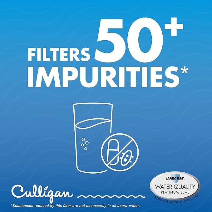 Culligan CUL1000 Refrigerator Water Filter | Replacement for LG Water Filter (LT1000) | Replace Every 6 Months | Pack of 1