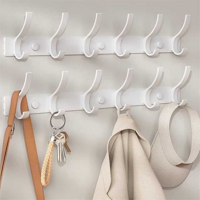 Optish Coat Rack Wall Mount, Coat Hook Wall Mount, Wall Hooks by Optish