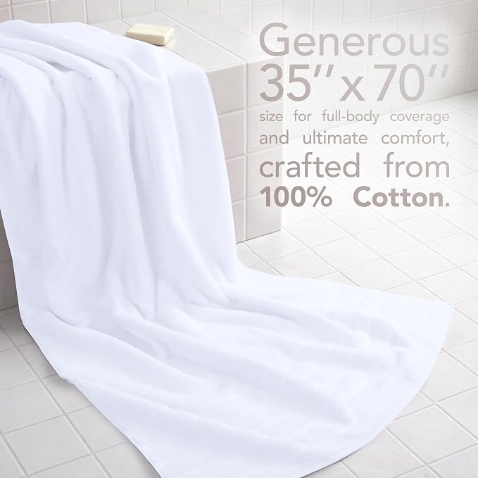 American Soft Linen 100% Cotton Luxury Turkish Towels, 35x70 XL Bath Sheet | - Image 2